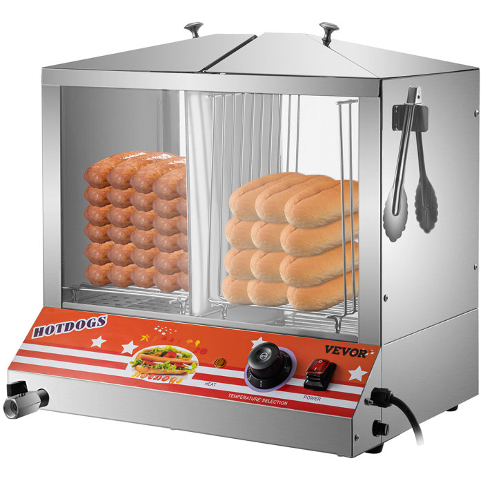 VEVOR Stainless Steel Hot Dog Steamer Wayfair